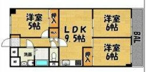 大阪府大阪市北区豊崎5丁目【マンション】の間取り