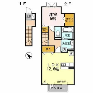 ファミールTetto(ファミールテット)【2階】の間取り