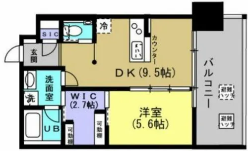 ベネチア天満橋【4階】の間取り