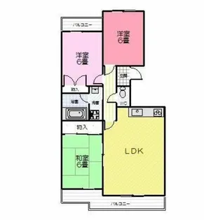 ヴィラ小鷹野【3階】の間取り