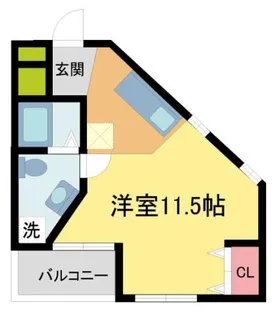 レザムルーズ西宮【305号室】の間取り