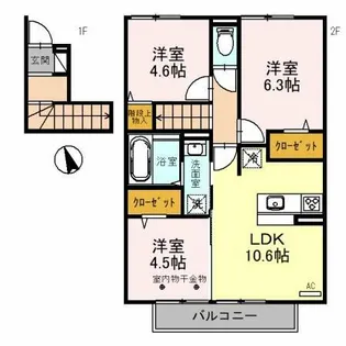 T-room【2階】の間取り