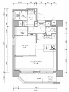 ネストピア薬院東【5階】の間取り