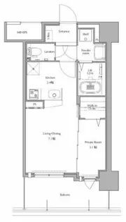 ネストピア博多グランドステージⅢ【4階】の間取り