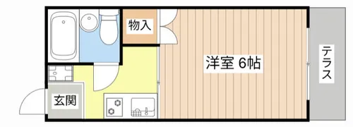 コーポ ポロウニア【207号室】の間取り