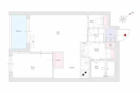 リアンレガーロ南本町【1階】の間取り