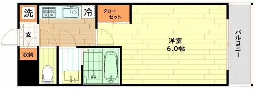 アドバンス西梅田ジェイス【9階】の間取り