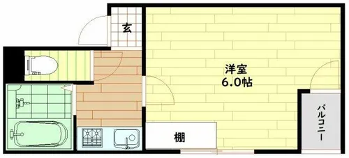 ジョリーフローラ【9階】の間取り