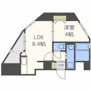 クラッセ知事公館前【11階】の間取り