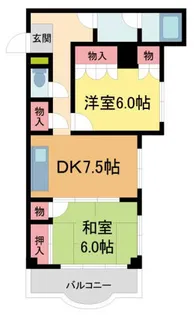メゾン・ド・ノン【203号室】の間取り
