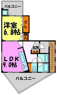 阪上ビル【3F号室】の間取り