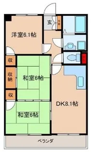 ハイツメロディ【3階】の間取り