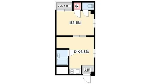 THE CITY砥堀【2階】の間取り