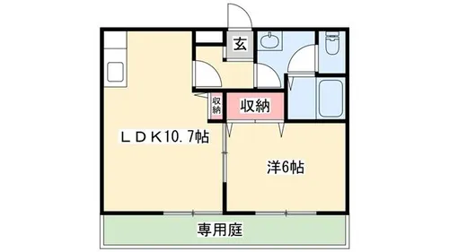 プランドール【103号室】の間取り