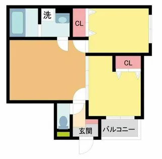 D porta aloggio【1階】の間取り