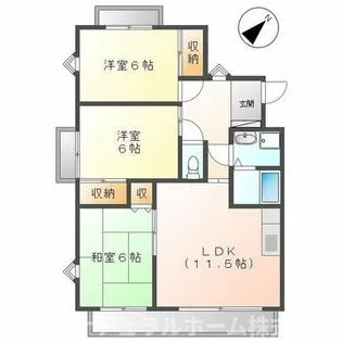 セレーブル春日【101号室】の間取り