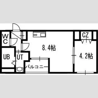 クラッセ知事公館前【3階】の間取り