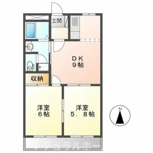 たんぽぽハウスA棟【1階】の間取り