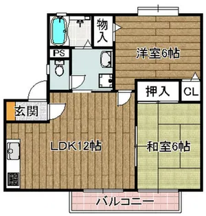 ドミールシャトー【1階】の間取り