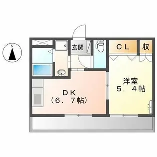シェリ向山【2階】の間取り