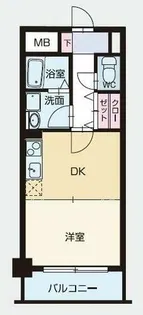 クラッセ博多駅南【9階】の間取り
