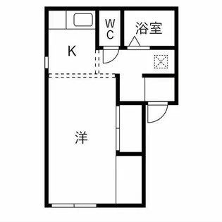 メゾン澤田【C201号室】の間取り