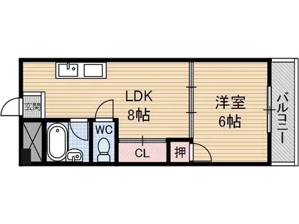 メゾーネ茨木【2階】の間取り