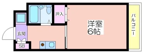 リバ-サイド千里【2階】の間取り