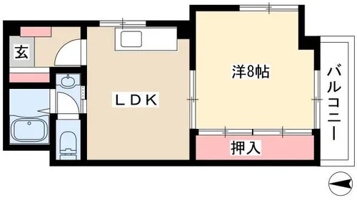 新晃ビル【302号室】の間取り