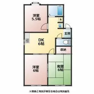 コーポラス垣口【202号室】の間取り
