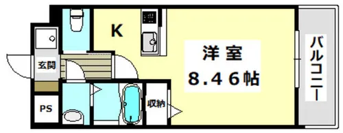 ロイス南茨木【5階】の間取り