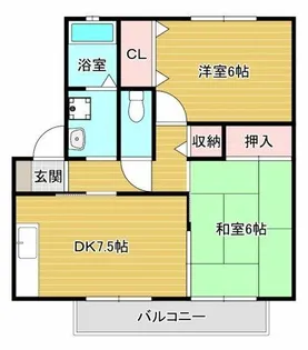メイプルガーデン【1階】の間取り