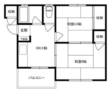 暁マンション【205号室】の間取り