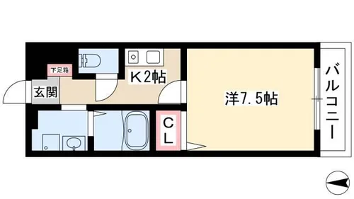 MERCI【3階】の間取り