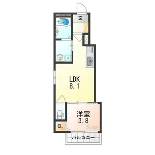 yumaison west【3階】の間取り