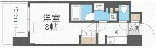 アーバンドルフ天満【7階】の間取り