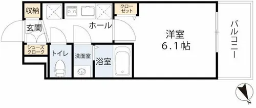 メインステージ天王寺サイドシティ【9階】の間取り