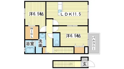 ファミールA【2階】の間取り