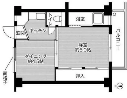 ビレッジハウス今在家2号棟【0202号室】の間取り