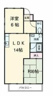シャトーレ滝ノ水【1A号室】の間取り
