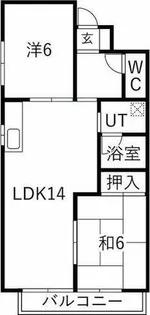 シャトーレ滝ノ水【1階】の間取り