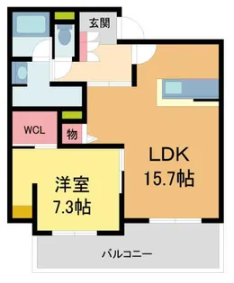Ncoda【101号室】の間取り