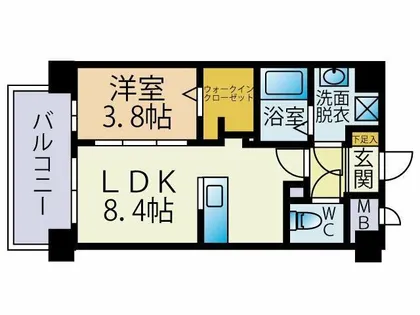 delta brick【10階】の間取り