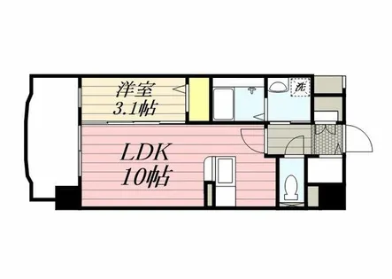 el coco 六ツ角【10階】の間取り