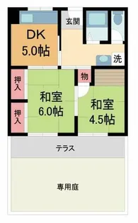 安倉西マンション【102号室】の間取り