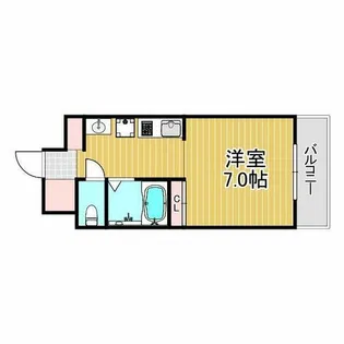レジーナ西宮北口Ⅱ【1階】の間取り