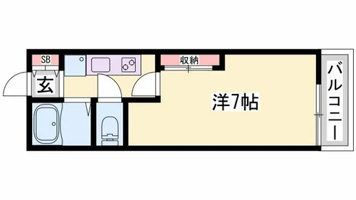 Minette Rin【201号室】の間取り