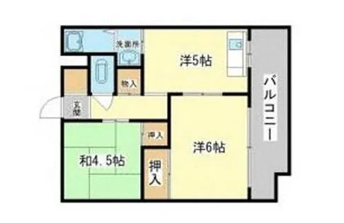 歌野マンション【7号室】の間取り