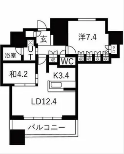 ザ・ライオンズミッドキャピタルタワー【4階】の間取り