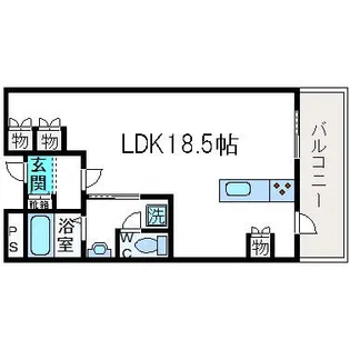 フレアコート【405号室】の間取り